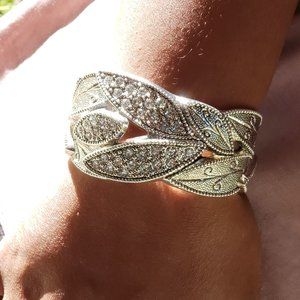 Austrian Crystal Leaves Bracelet